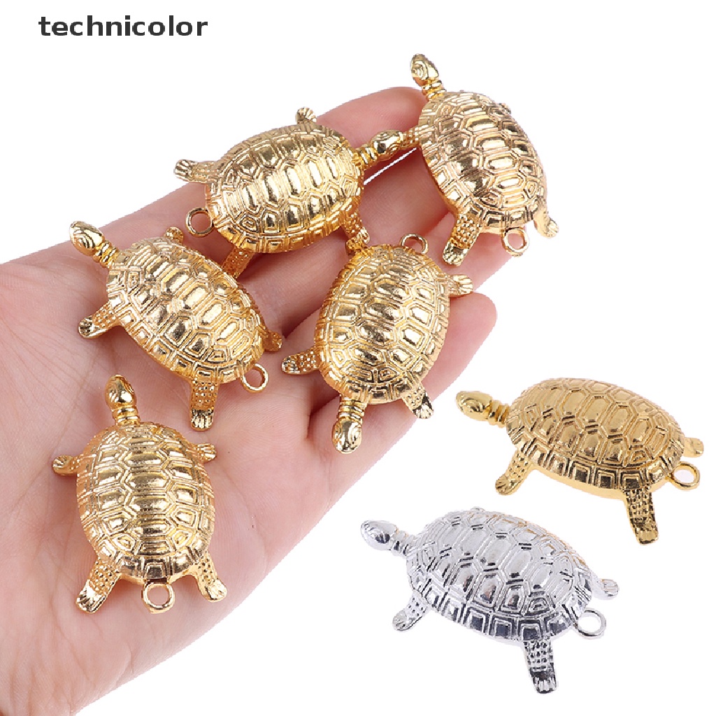 Tượng Rùa May Mắn Màu Vàng Đồng Phong Thủy Trang Trí Nhà Cửa / Văn Phòng