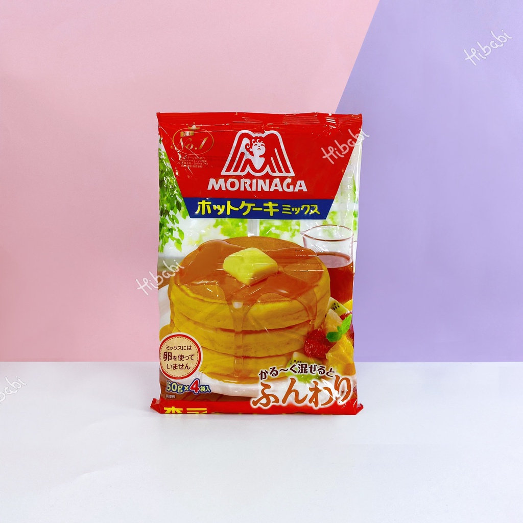 Bột làm bánh-Pancake Morinaga Nhật cho bé tiện lợi chế biến dễ dàng (150gr x 4 túi nhỏ) Mamababyvn