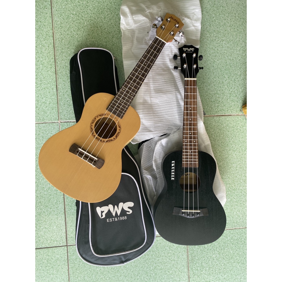 Đàn Ukulele Concert BWS màu đen tặng bao đàn 4 lớp chính hãng