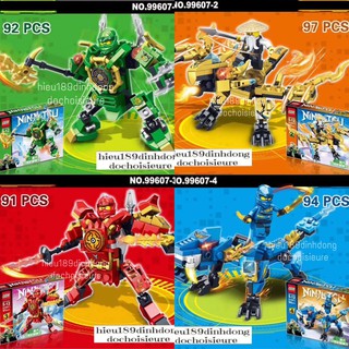 Lắp ráp xếp hình ninjago 99607 : Các chiến binh ninja (Khách hàng chat chọn mẫu)