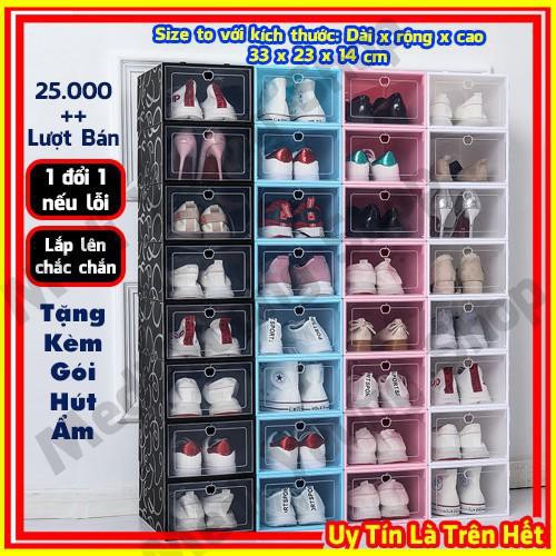 Hộp Đựng Giày, Box Để Giầy Dép Nam Nữ Bằng Nhựa Cứng Mica Trong Suốt Đồ Cao Cấp Giá Rẻ Medi Young Shop