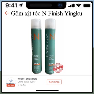 Gôm Xịt Tóc N Finish Yingku Spay 400ml Siêu Cứng Giữ Nếp Chính hãng MN25