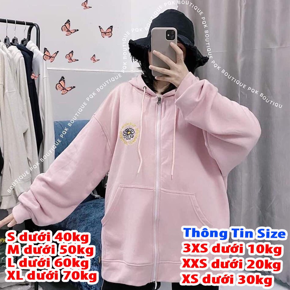 Áo khoác nữ form rộng, áo hoodie nữ có dây kéo 4YOUNG MALL | BigBuy360 - bigbuy360.vn