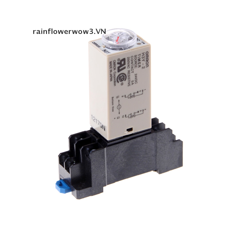 Rơ Le Thời Gian 0-60 Giắc Cắm DC 24V H3Y-2 Chuyên Dụng