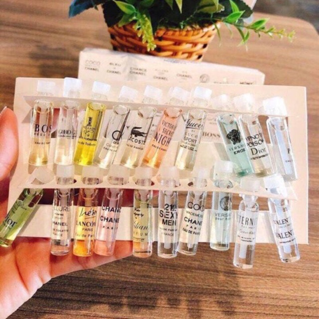 Set Nước Hoa MiNi 20 Ống 2ml 20 mùi thơm