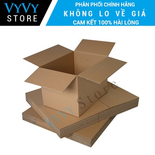 Combo 50 hộp bìa carton đóng hàng Online loại tốt, bìa cứng cáp, trơn