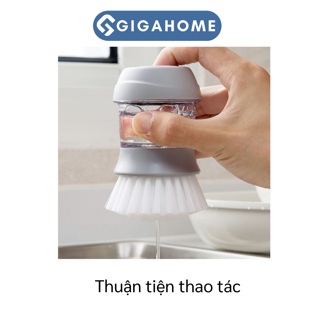 Cọ Rửa Chén, Chà Xoong Nồi Đa Năng Kèm Hộp Đựng Xà Phòng Và Giá Để GIGAHOME 8881