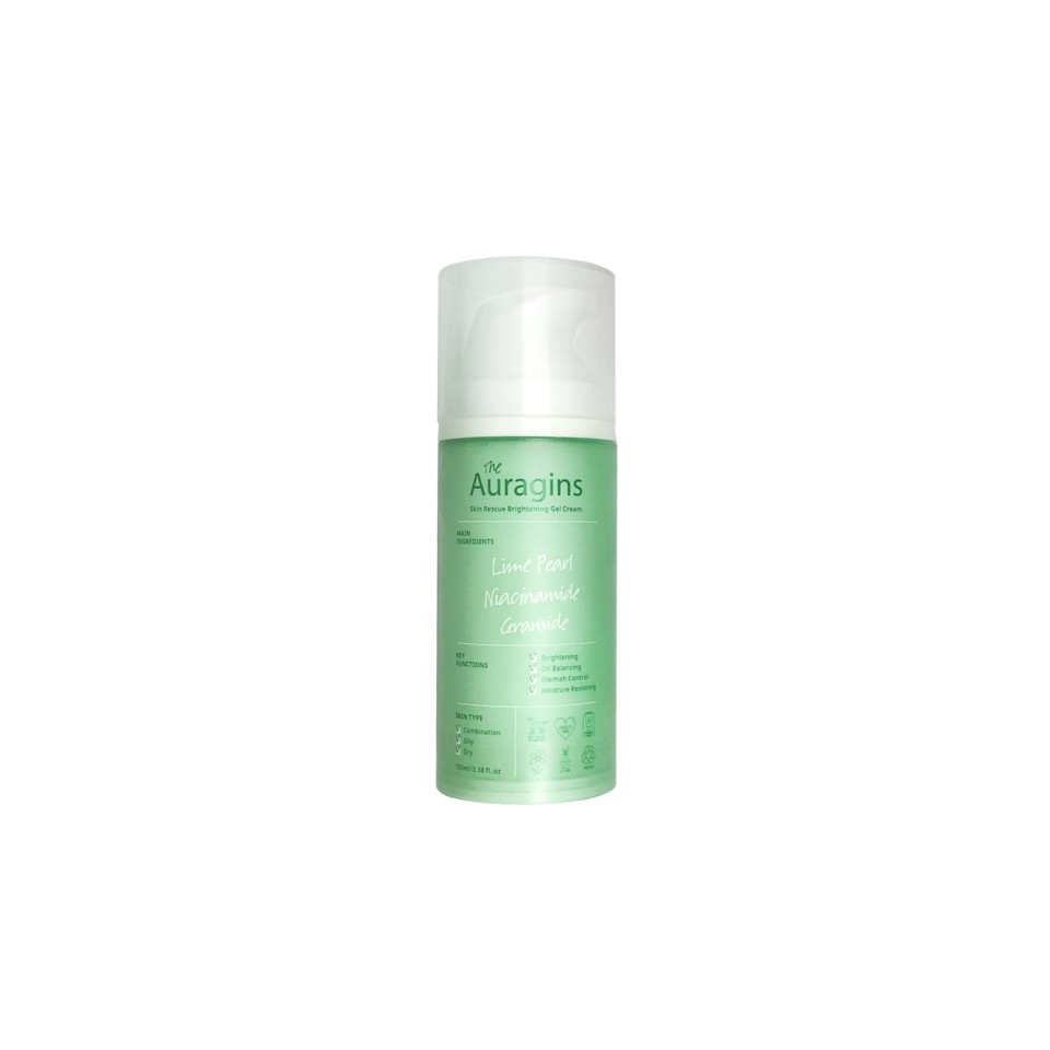 [Mã FMCGMALL -8% đơn 250K] Gel dưỡng ẩm ngừa mụn, giảm thâm The Auragins Skin Rescue Brightening Gel Cream 100ml | BigBuy360 - bigbuy360.vn