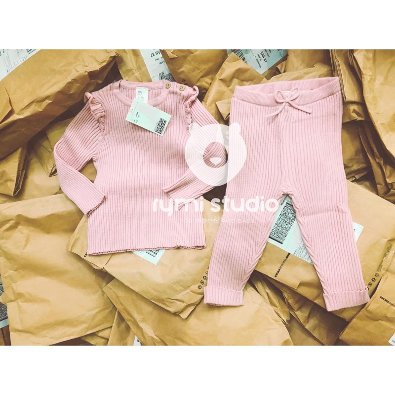 Set bộ len bé gái hàng chính hãng form to
