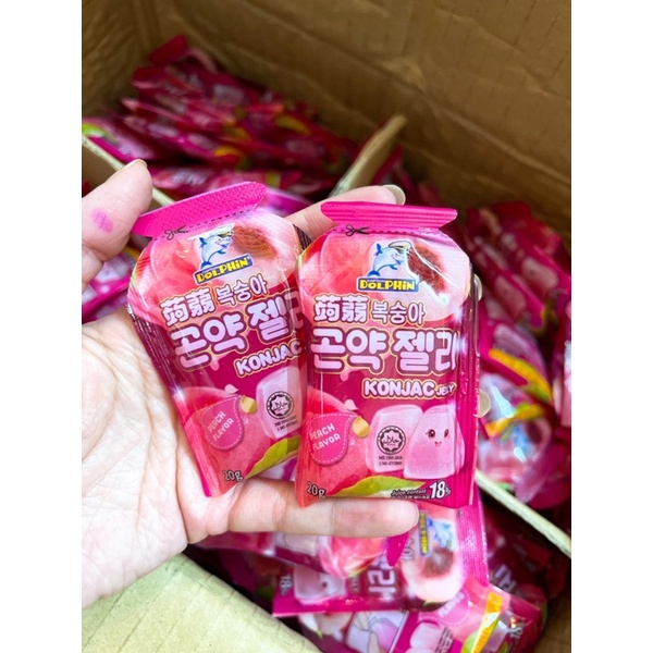 Thạch trái cây Konjac Jelly ít calo 4 chiếc 4 vị