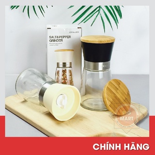 Hũ Xay Tiêu Thủy Tinh Lock&Lock 170ml Đen CKO116BLK