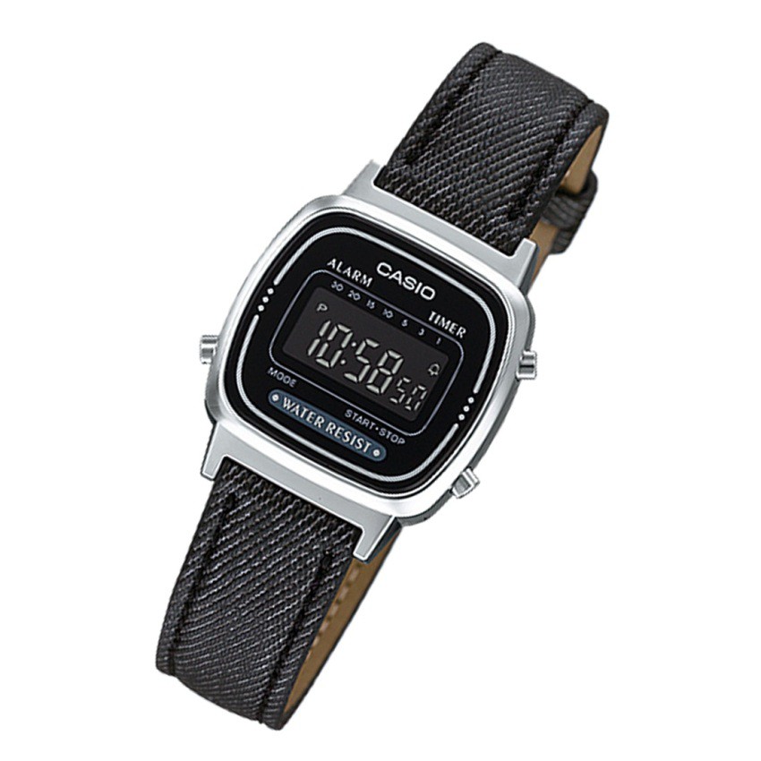 Đồng hồ nữ Casio LA670WL-1BDF Chính hãng - Chống nước - Dây Vải Cao Cấp