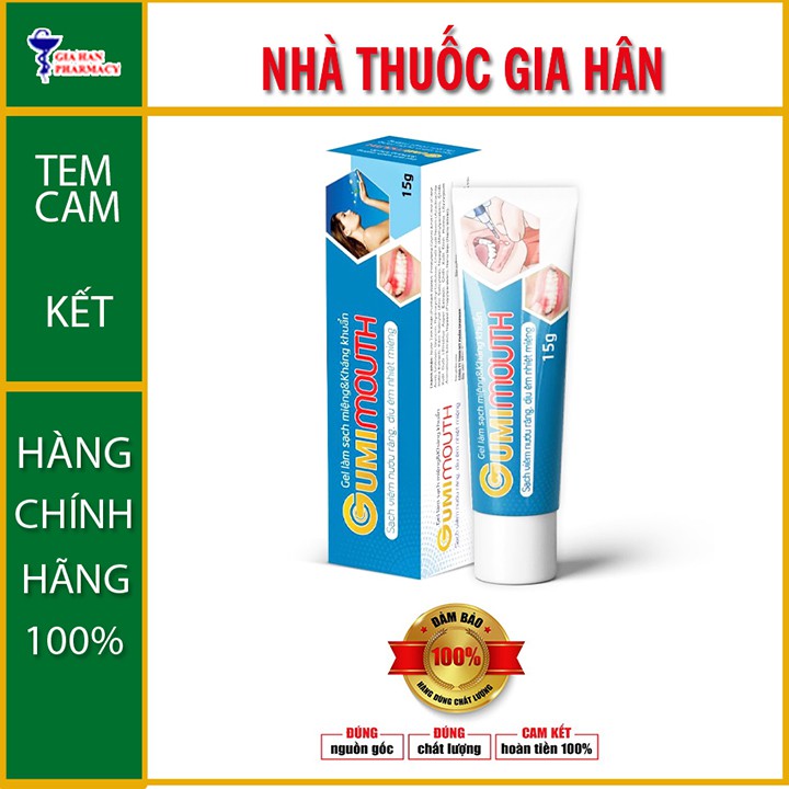 Gel Gumimouth - Sạch viêm nướu răng và dịu êm nhiệt miệng- tuýp 15gram.