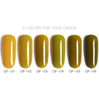 Sơn gel AS lẻ 6 màu cỏ úa QF chai 15ml