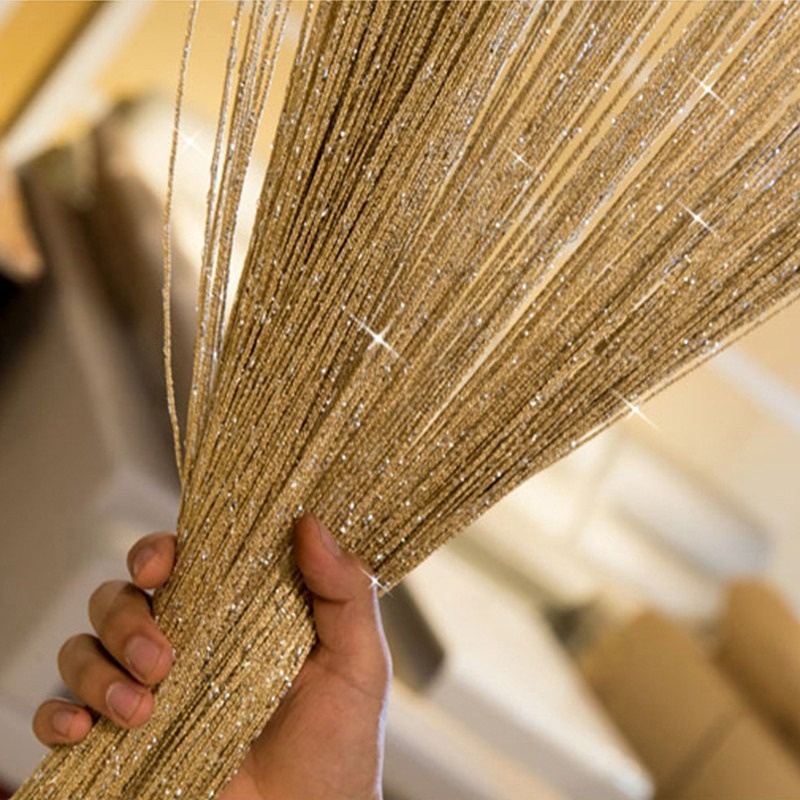 Rèm Cửa Dây Bạc 1*2M Dùng Trang Trí Phòng Khách