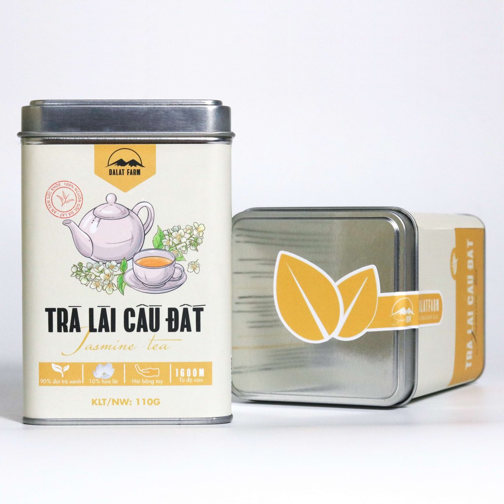 Trà Lài Cầu Đất (Trà Hoa Nhài) Loại Đặc Biệt Dalat Farm - Hộp 110Gr | BigBuy360 - bigbuy360.vn