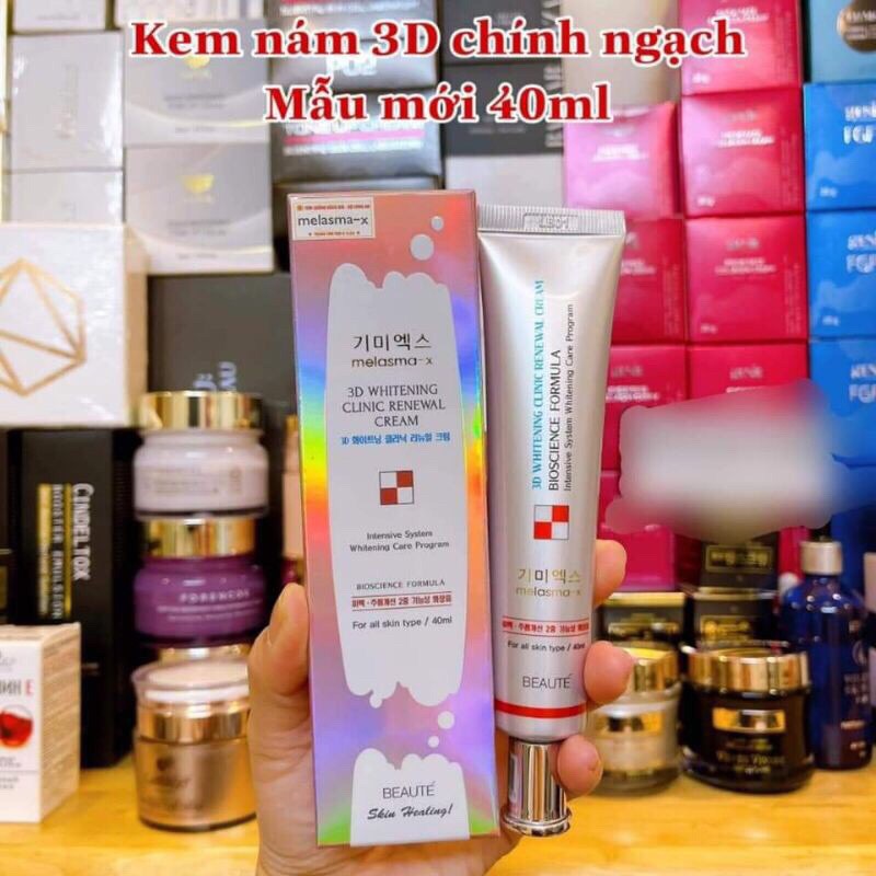 kem giảm thâm nám, tàn nhang 💖FREESHIP💖kem giảm thâm nám  melasma-x 3d whitening clinic cream