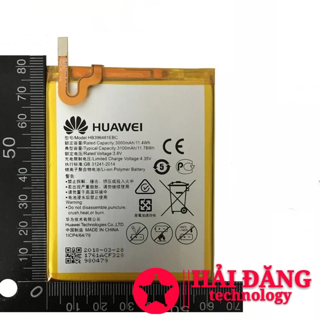 Pin Huawei Ascend G7 Plus HB396481EBC