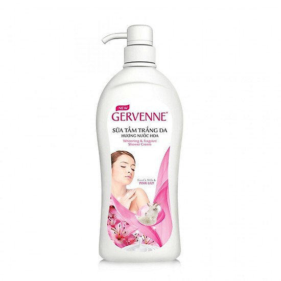 Sữa Tắm trắng da tinh chất sữa dê Gervenne 900g