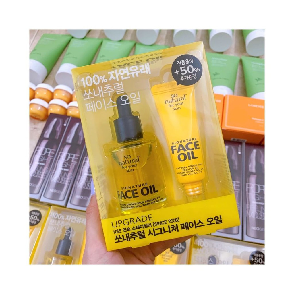 Dầu dưỡng da So Natural Signature Face Oil 30+15 ml
