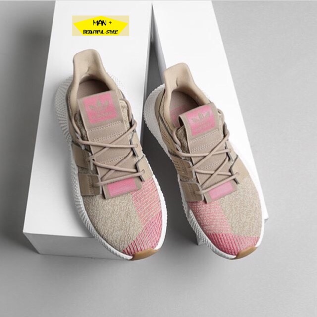 (Có sẵn) Giày thể thao adidas prophere xám vạch hồng