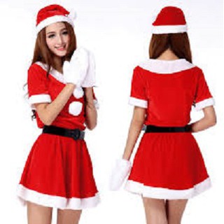 Đầm Noel Vải Nhung Cao Cấp size người lớn