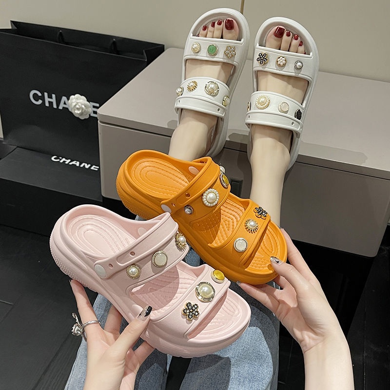 Dép dễ thương Dép bánh mì đế cao nhà Dép Lê Thời Trang Xuân Hè Dạo Phố Sành Điệu Dành Cho Nữ 2022