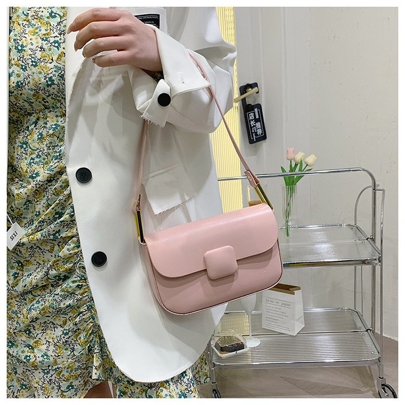 Túi Đeo Chéo Vai Hình Vuông Nhỏ Màu Trơn Thời Trang Xuân Hè Hàn Quốc Mới 2022 Gylb1387