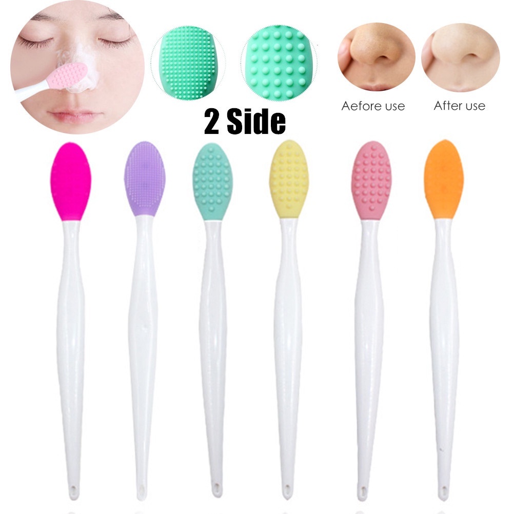 [Hàng mới về] Bàn Chải Rửa Mặt Mát Xa Loại Bỏ Tế Bào Da Chết Chất Liệu Silicon