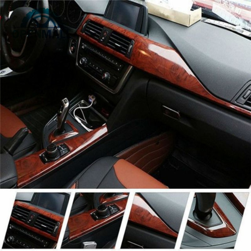 Miếng dán trang trí nội thất xe hơi họa tiết vân gỗ