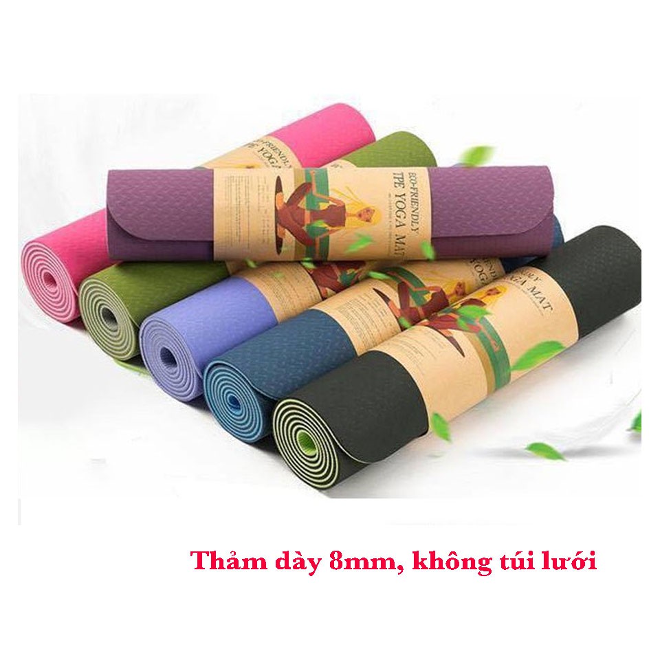 THẢM TẬP YOGA TPE CAO CẤP 2 LỚP 6MM