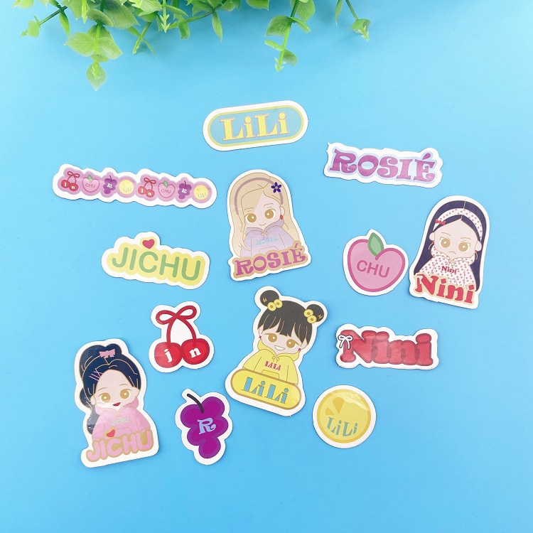 Miếng Dán Trang Trí Hình Nhóm Nhạc BLACKPINK Xinh Xắn Dễ Thương