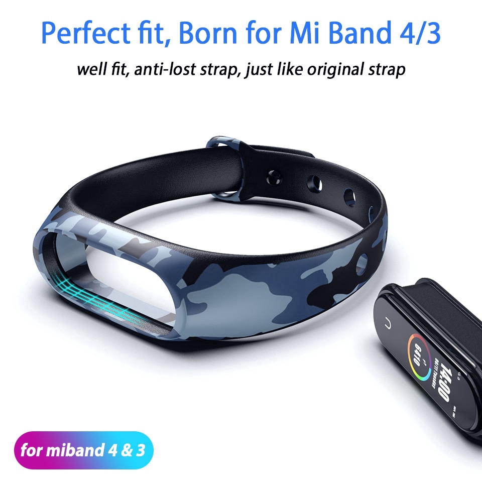 Dây Đeo Thay Thế Chất Liệu Silicon Thiết Kế Nhiều Lỗ Thời Trang Cho Xiaomi Mi Band 4