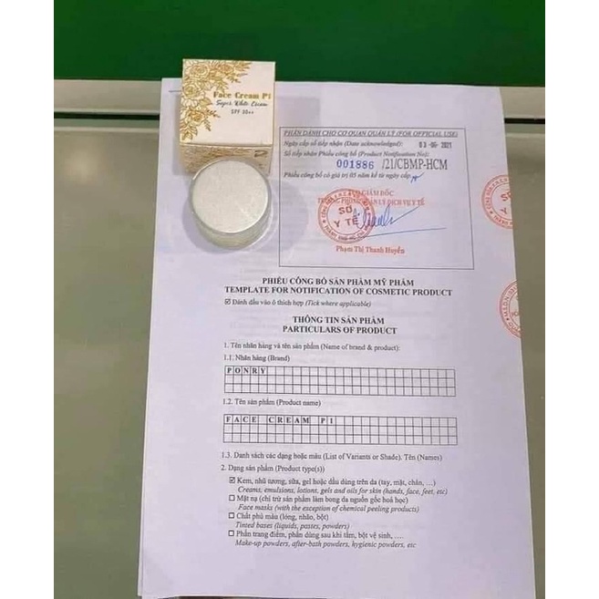 Kem Face P1 PONRY 10gr