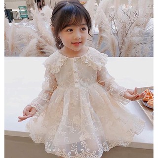 váy ren cúc ngọc cho bé gái