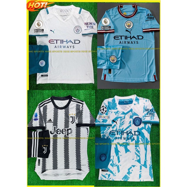 Hàng Thailand Super Bộ Áo bóng đá MC - Mancity 2023/2022 chuẩn thi đấu