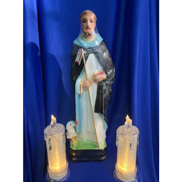 Tượng công giáo- Tượng thánh Đa Minh  thạch cao mẫu xưa cao 40cm