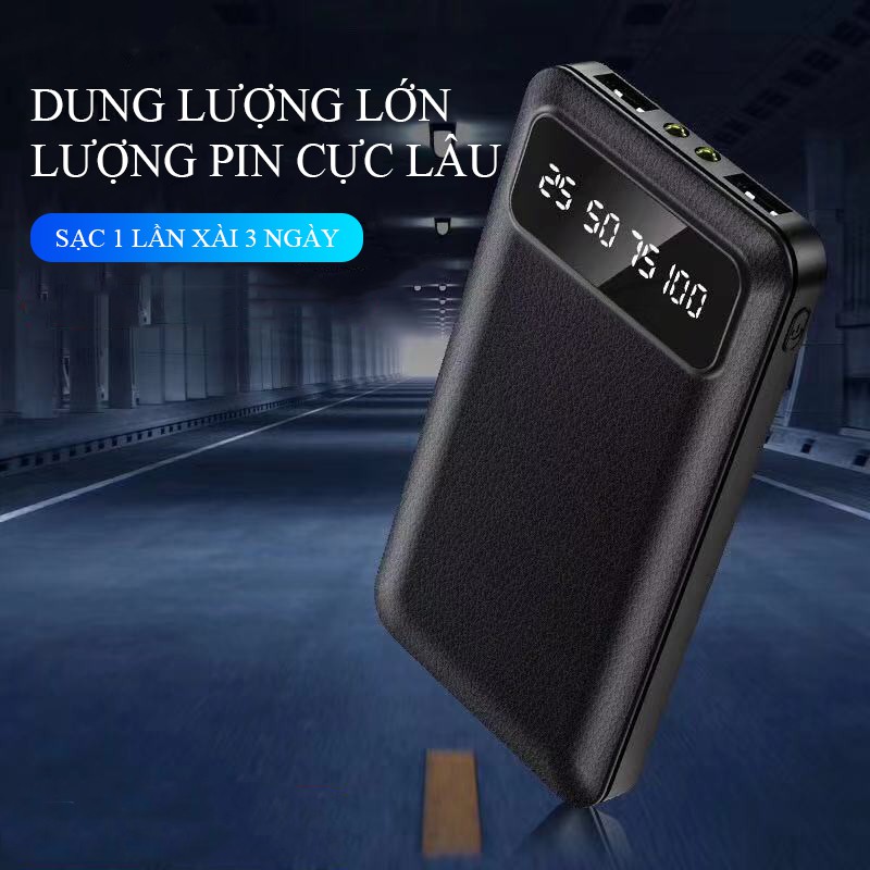 Pin sạc dự phòng dung lượng 15000mAh YM195 1 cổng vào mirco 2 cổng USB kèm 2 đèn pin nhỏ gọn mỏng 3 in 1 dễ dàng bỏ túi