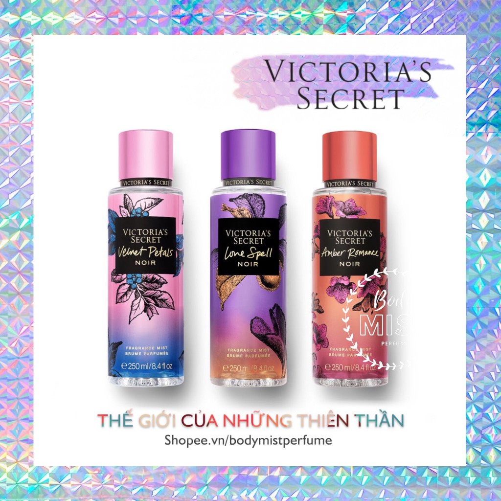 𝗕𝗢𝗗𝗬𝗠𝗜𝗦𝗧𝗣𝗘𝗥𝗙𝗨𝗠𝗘⚜️Xịt Thơm Body Victoria’s Secret Noir New 2019