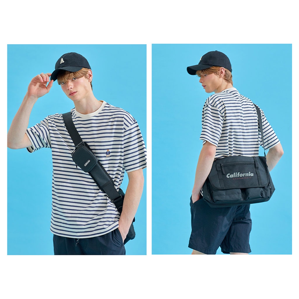 Áo phông WHOAU W Steve WHRSB2414U sọc ngang có túi