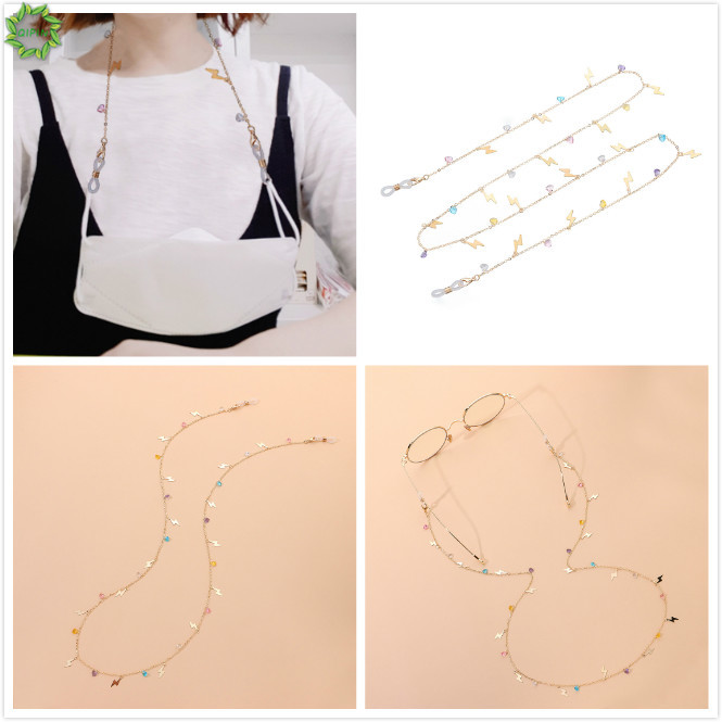 (Hàng Mới Về) Dây Đeo Khẩu Trang Đính Đá Lấp Lánh Đơn Giản 1 Cái | BigBuy360 - bigbuy360.vn