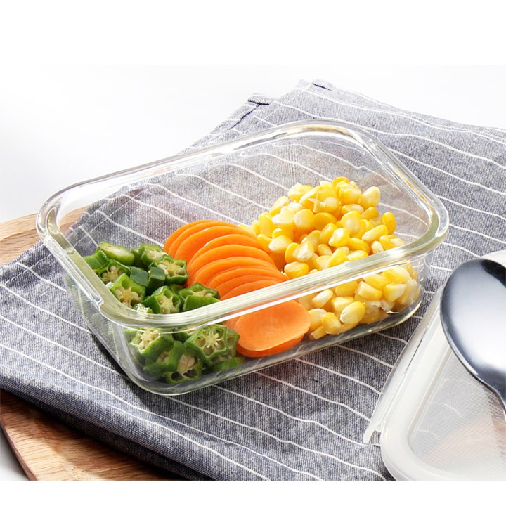 Bộ 3 Hộp Thủy Tinh Lock&Lock 630ml và túi giữ nhiệt | BigBuy360 - bigbuy360.vn