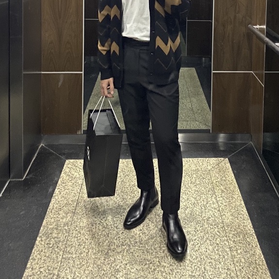 Giày Chelsea boots nam , giày da cao cấp da bò nhập khẩu handmade August shoes AG1D chính hãng bảo hành 6 tháng | BigBuy360 - bigbuy360.vn