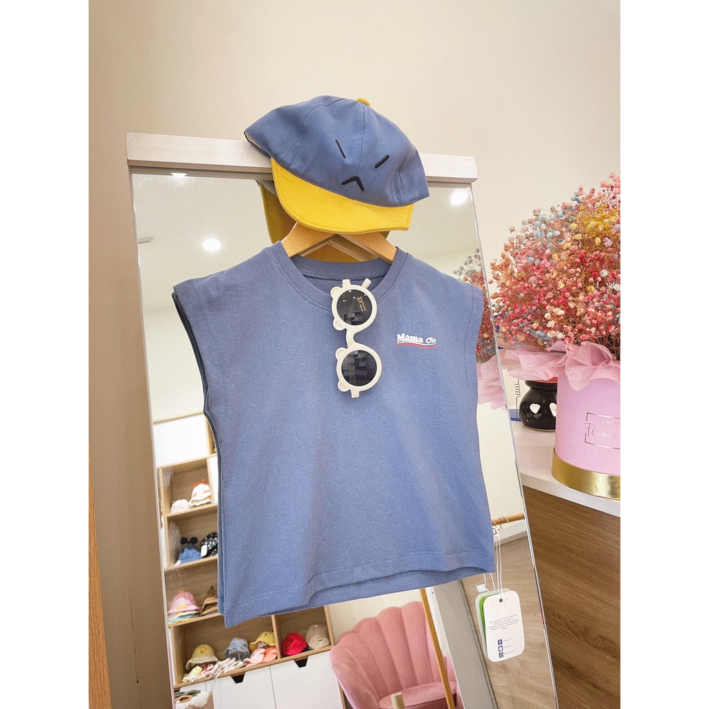 AT41 Áo thun cộc tay chất cotton cho bé trai bé gái 3 màu basic dễ lựa chọn nhà Mama