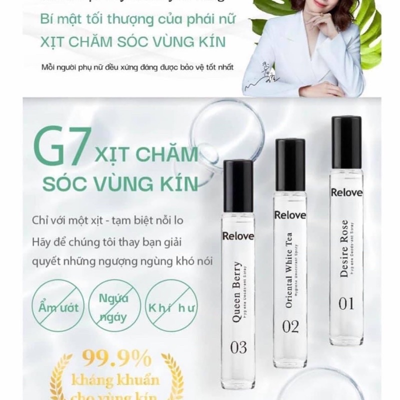 [HSD23] Nước hoa kháng kh.uẩn, ngừa v.iê.m vùng kín Relove