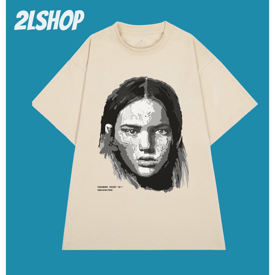 Áo Thun T-shirt nam nữ CÔ GÁI stressmama Chất Liệu 100% Cotton Local Brand