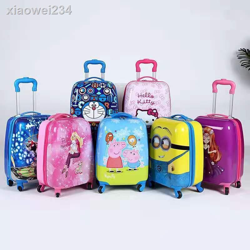Vali kéo hình siêu nhân nhện cho trẻ em size 18, bánh xe xoay 360 độ, vali người máy, bé trai,bé gái, hellokitty, elsa,