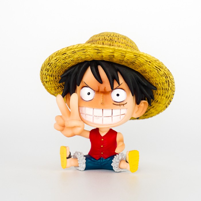 ẢNH THẬT] Mô hình Luffy mũ rơm Chibi One Piece Cao 9cm - Tượng Figure Monkey D.Luffy