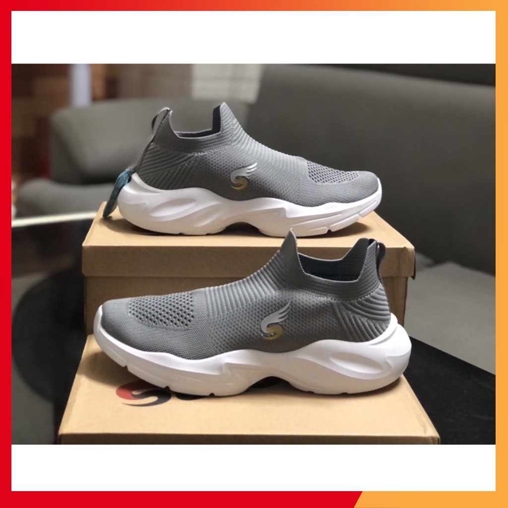 Giày Thể Thao Sneaker Nữ Sshoes Màu Xám Chuẩn Form Biti's Hunter 💖FREESHIP💖