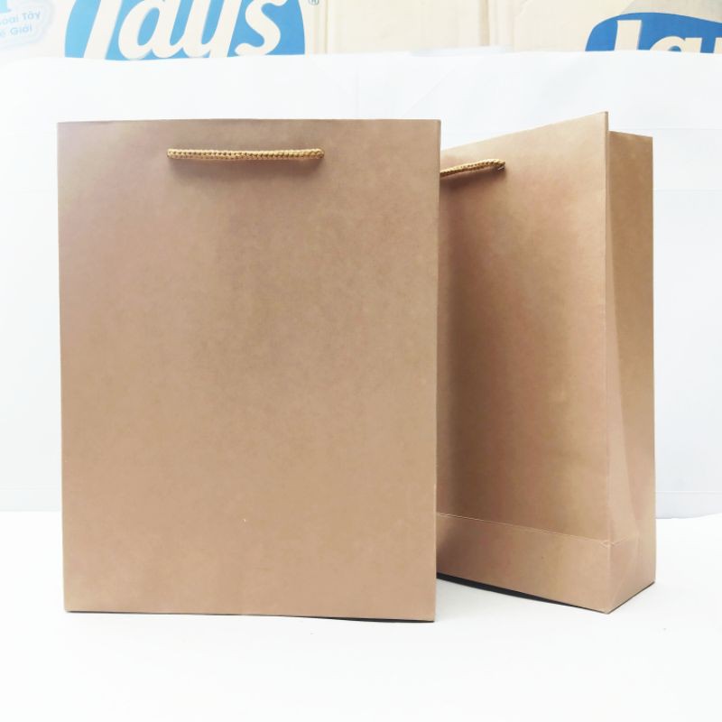 Túi giấy đựng quà - Túi giấy Kraft có quai đẹp [ FREESHIP ]